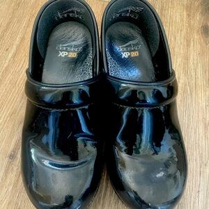 Dansko patent black leather 36